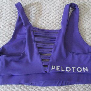 Peloton 925 Fit Sports Bra Large Purple No Strings Attached Athletic